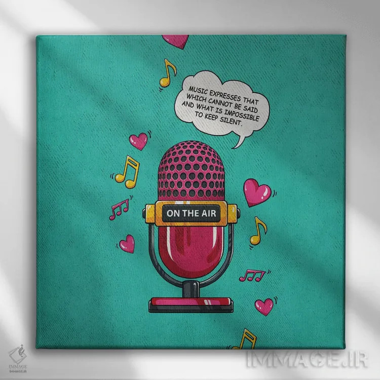 تابلو دکوراتیو خودت را ابراز کن اثر استر کی - نمای روبهرو روی دیوار