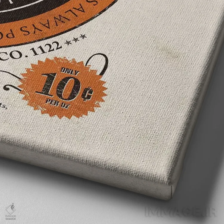 تابلو دکوراتیو مهربانی شماره ۱ اثر استر کی - نمای نزدیک بافت بوم