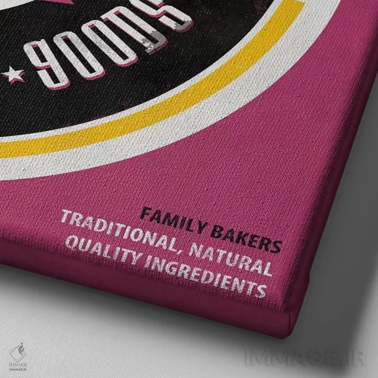 تابلو دکوراتیو عزیز دلم اثر استر کی - نمای نزدیک بافت بوم