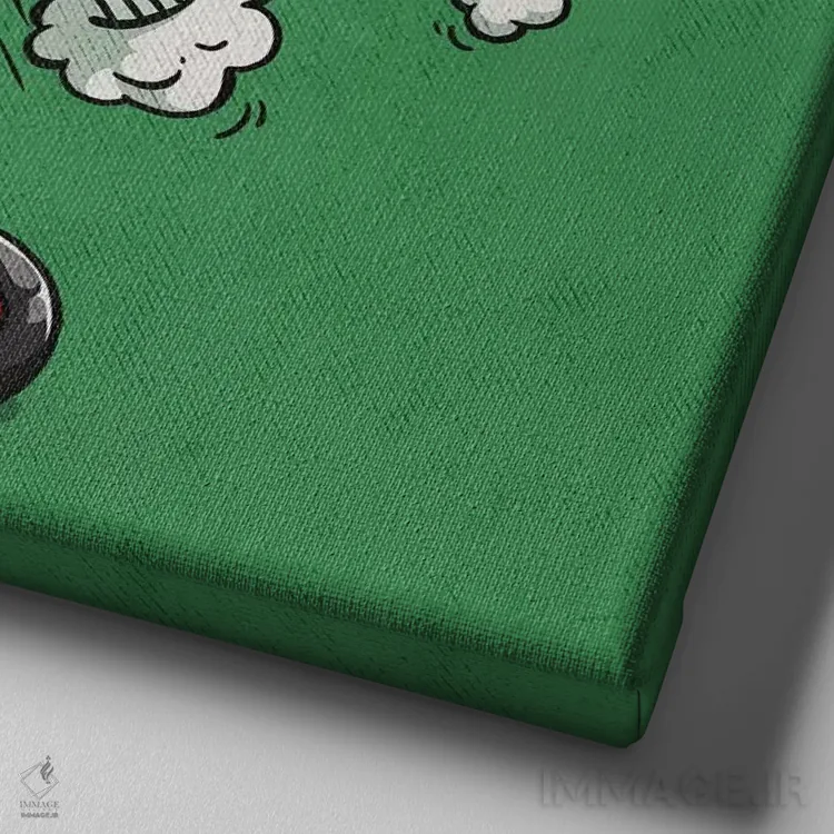 تابلو دکوراتیو آن کاری که انجام می دهی اثر استر کی - نمای نزدیک بافت بوم