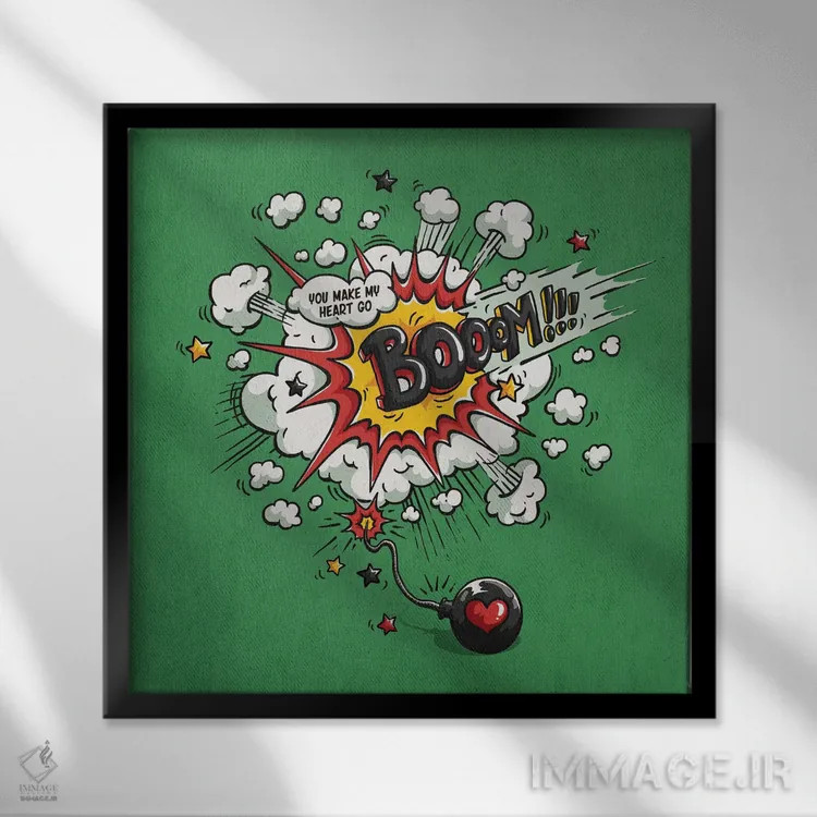 تابلو دکوراتیو آن کاری که انجام می دهی اثر استر کی - نمای قابدار مشکی