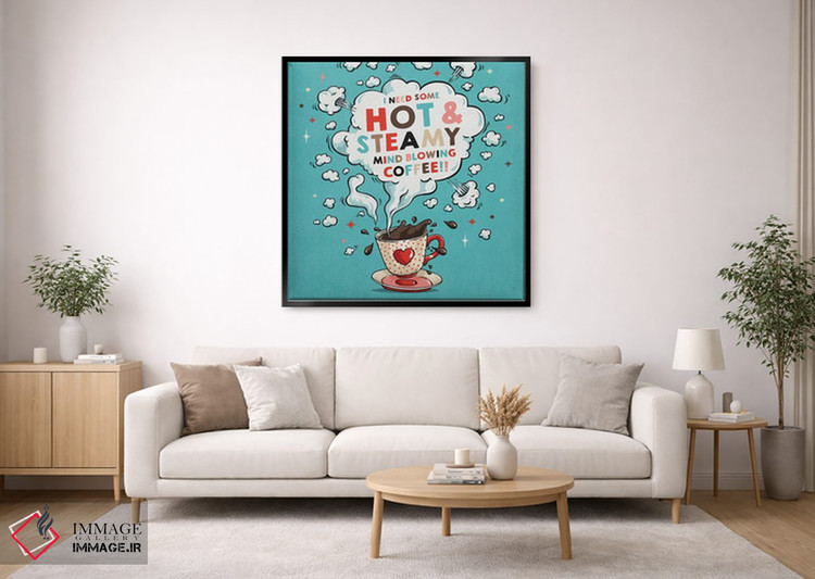 تابلو دکوراتیو داغ و بخاردار اثر استر کی - D2B