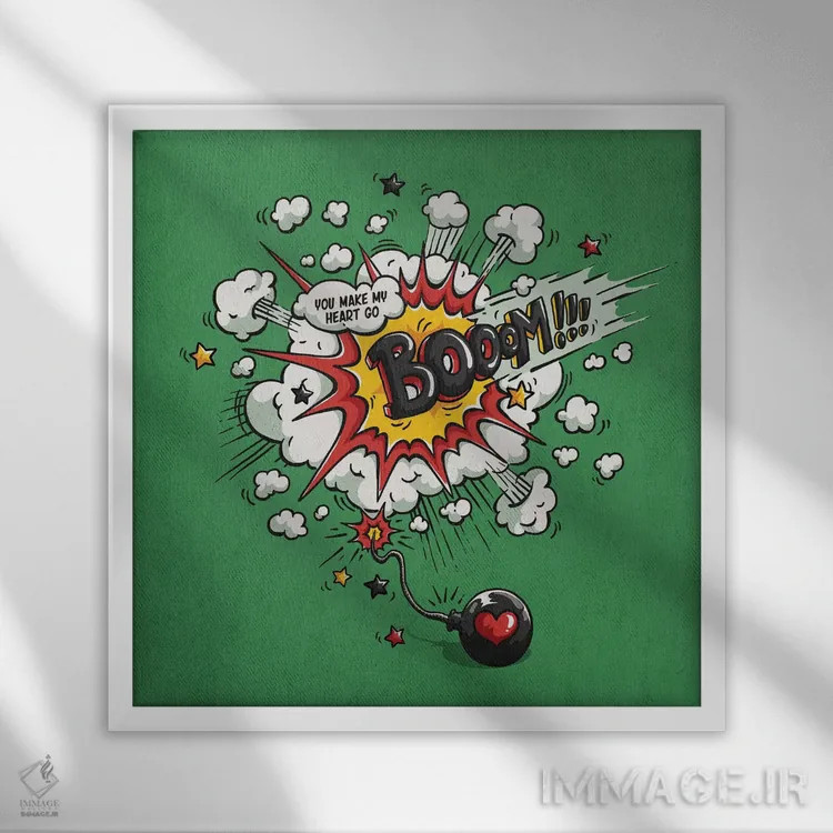 تابلو دکوراتیو آن کاری که انجام می دهی اثر استر کی - نمای قابدار سفید