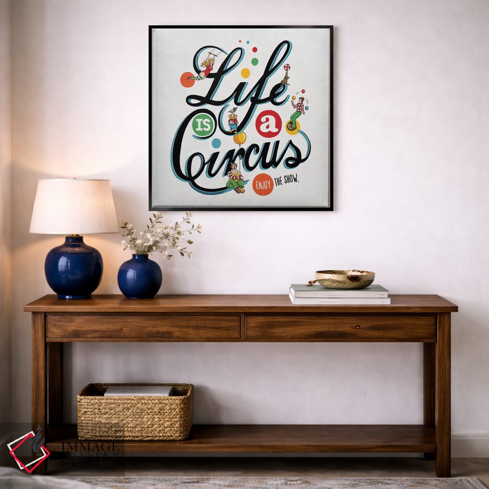 تابلو دکوراتیو زندگی سیرک است اثر استر کی - D5B