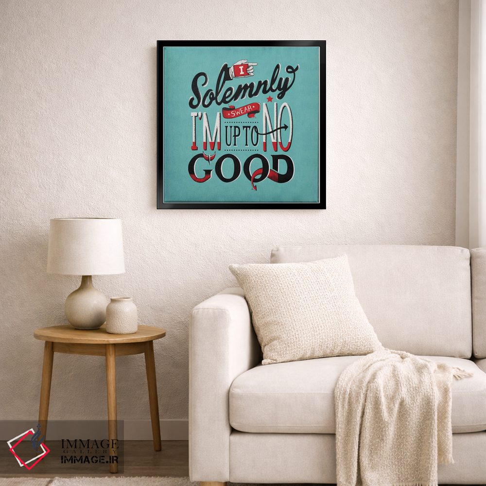 تابلو دکوراتیو در فکر شیطنت اثر استر کی - D6B