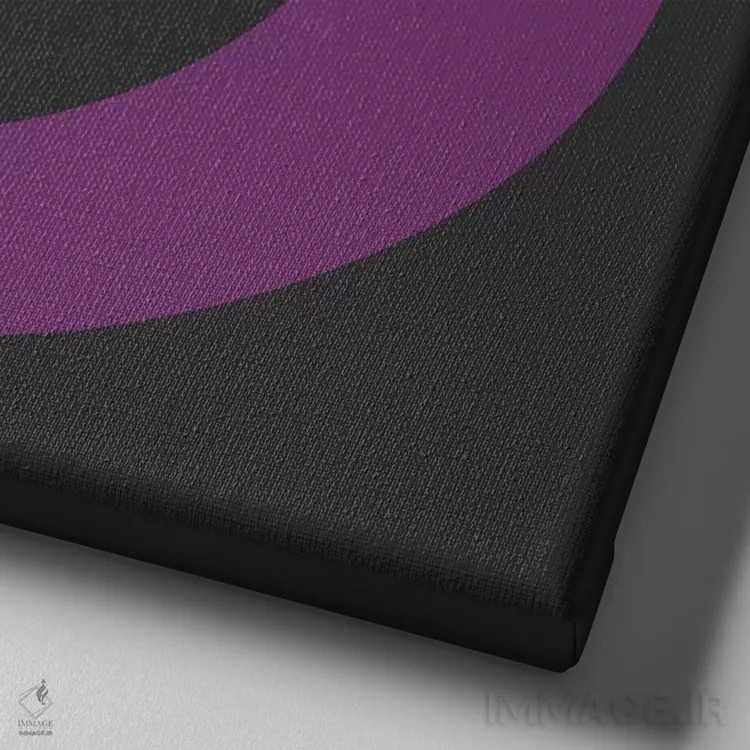 تابلو دکوراتیو عشق اثر کی بی ام - نمای نزدیک بافت بوم