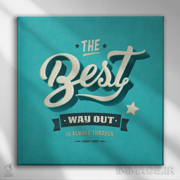 تابلو دکوراتیو راه خروج اثر استر کی - نمای روبهرو روی دیوار