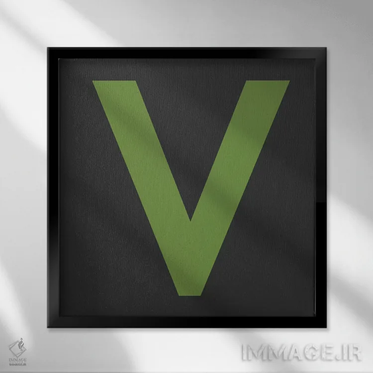 تابلو دکوراتیو عشق اثر کی بی ام - نمای قابدار مشکی