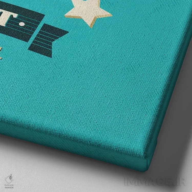 تابلو دکوراتیو راه خروج اثر استر کی - نمای نزدیک بافت بوم