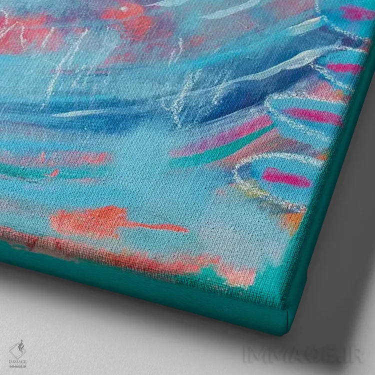 تابلو دکوراتیو روح آزاد اثر کری مک کیب - نمای نزدیک بافت بوم