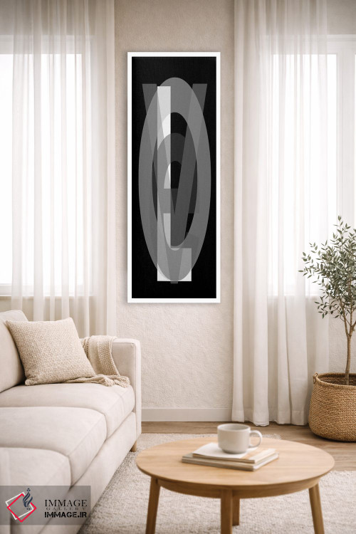 تابلو دکوراتیو عشق گوگل سیاه و سفید اثر کی بی ام - D2W