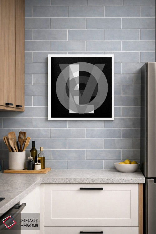 تابلو دکوراتیو عشق گوگل سیاه و سفید اثر کی بی ام - D3W