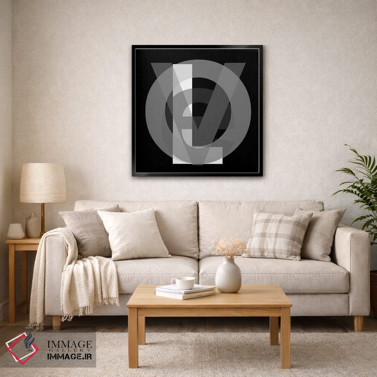 تابلو دکوراتیو عشق گوگل سیاه و سفید اثر کی بی ام - D4B