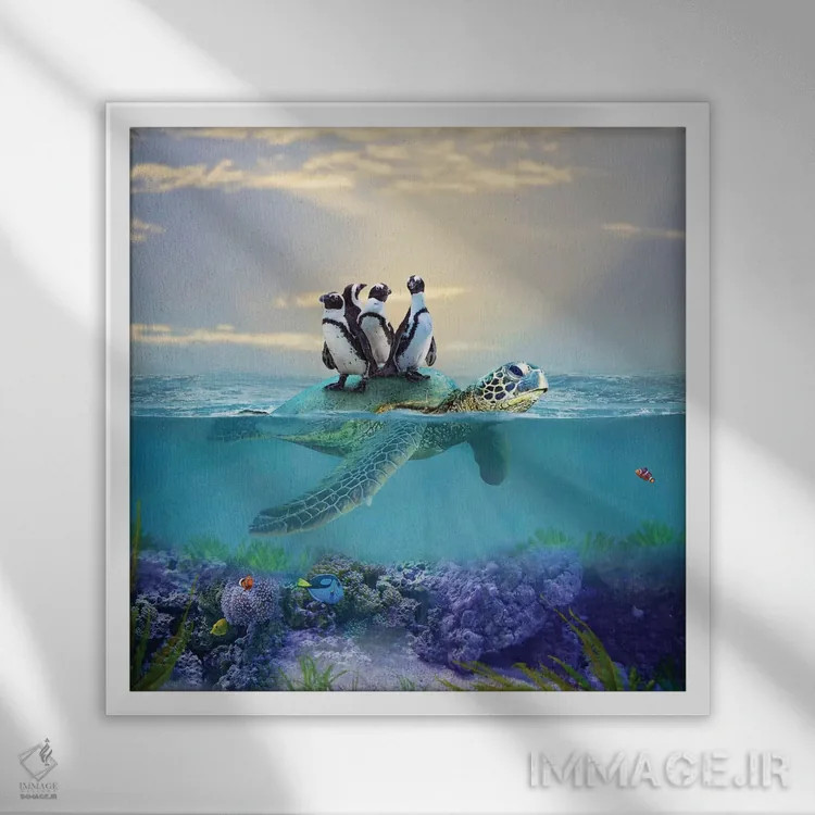 تابلو دکوراتیو بهتر از اوبر اثر کارن بورک - نمای قابدار سفید