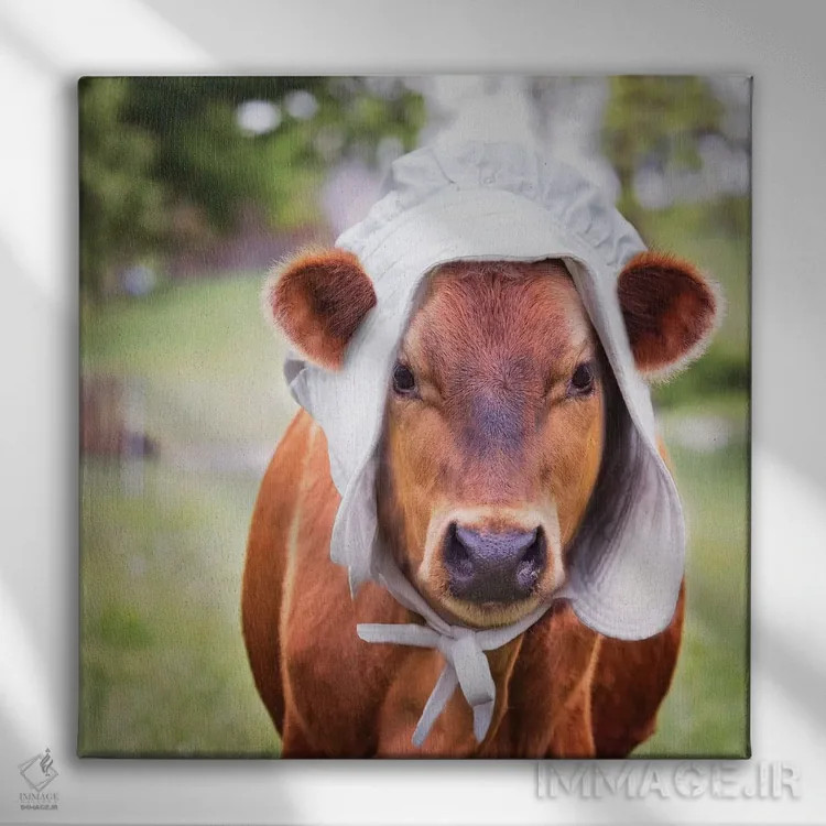 تابلو دکوراتیو خانم ماریا اثر کارن بورک - نمای روبهرو روی دیوار