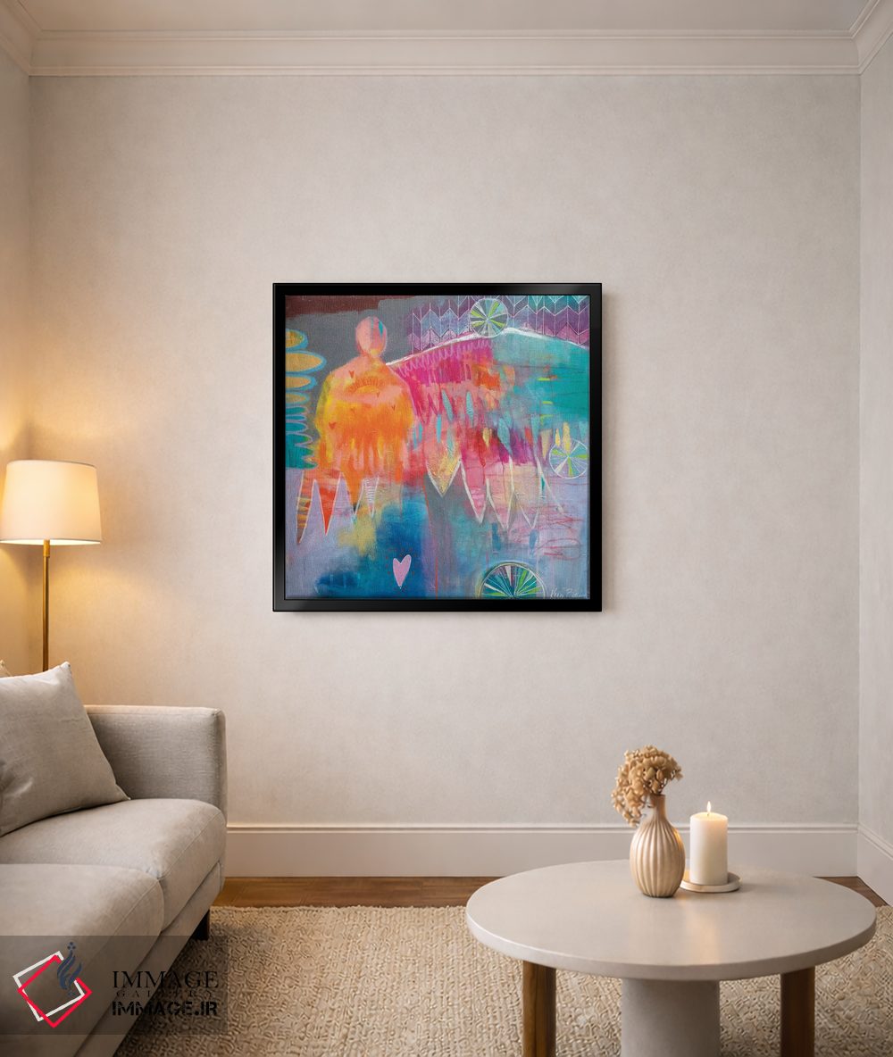 تابلو انتزاعی به ما دل های گرم عطا کن اثر کری مک کیب - D3B