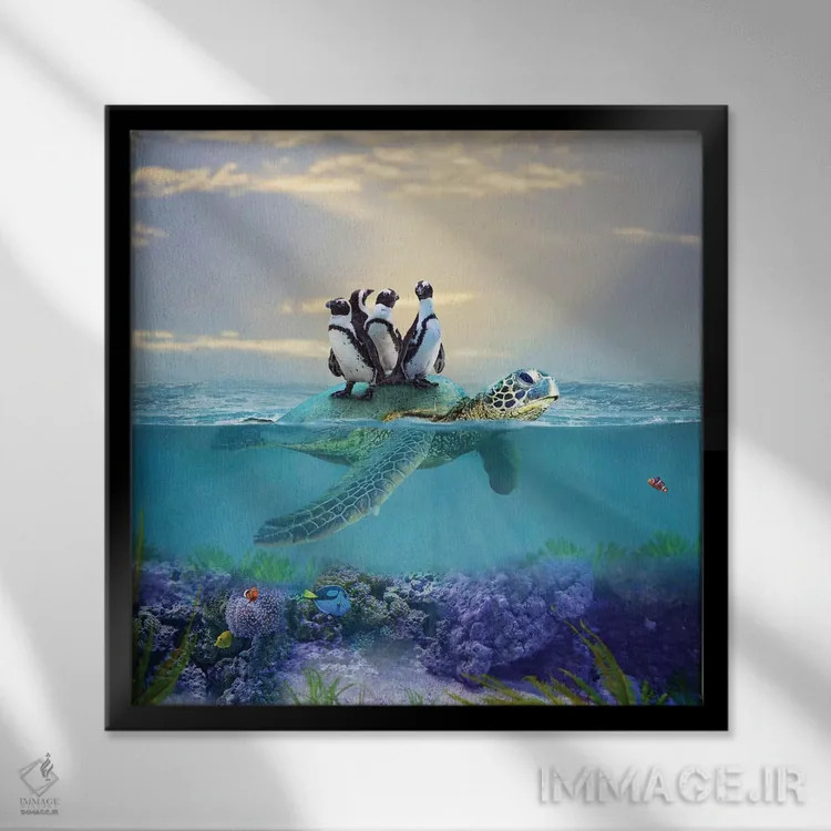 تابلو دکوراتیو بهتر از اوبر اثر کارن بورک - نمای قابدار مشکی