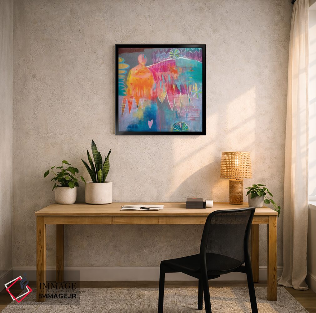 تابلو انتزاعی به ما دل های گرم عطا کن اثر کری مک کیب - D5B