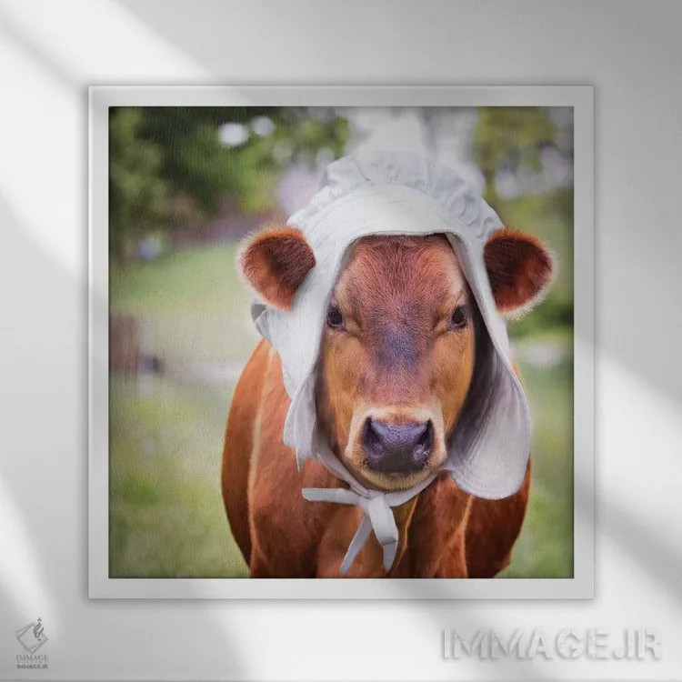 تابلو دکوراتیو خانم ماریا اثر کارن بورک - نمای قابدار سفید