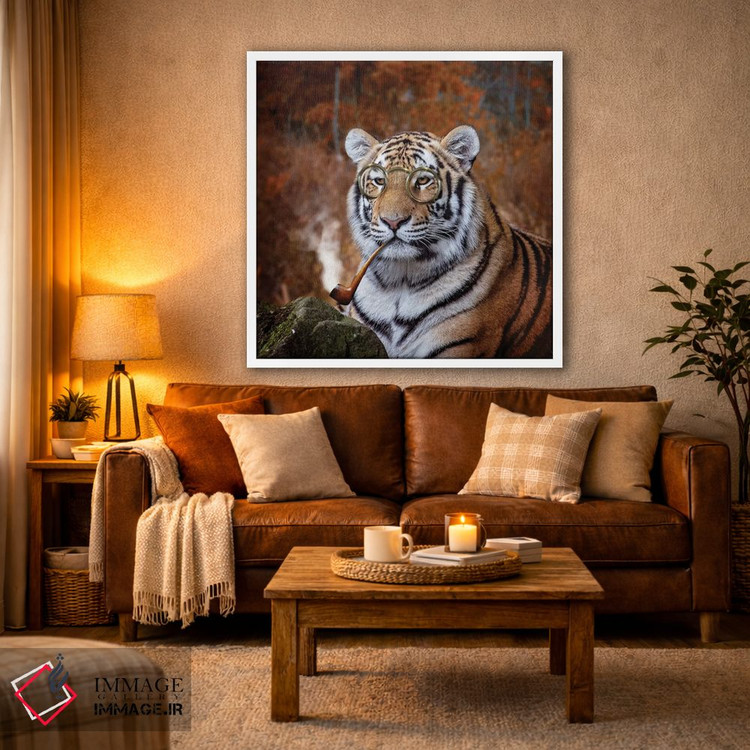 تابلو دکوراتیو ببر جنتلمن اثر کارن بورک - D2W