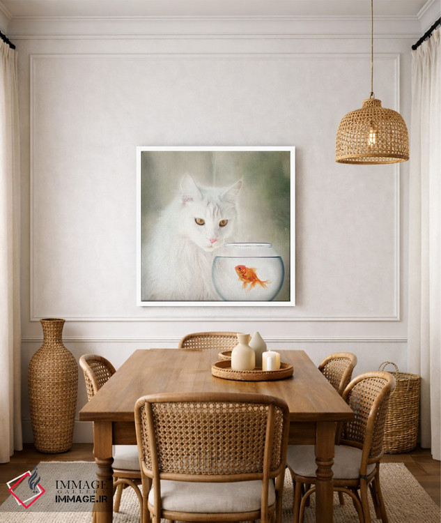 تابلو دکوراتیو لولا و تنگ ماهی اثر کارن بورک - D6W