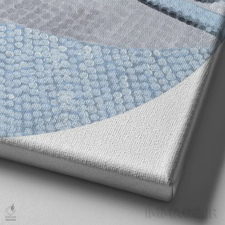 تابلو دکوراتیو کوسه سفید بزرگ در اقیانوس پرستاره اثر کلسی امبلو - نمای نزدیک بافت بوم