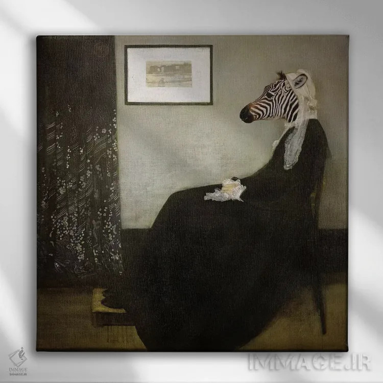 تابلو دکوراتیو مادر ویسلر اثر کارن بورک - نمای روبهرو روی دیوار