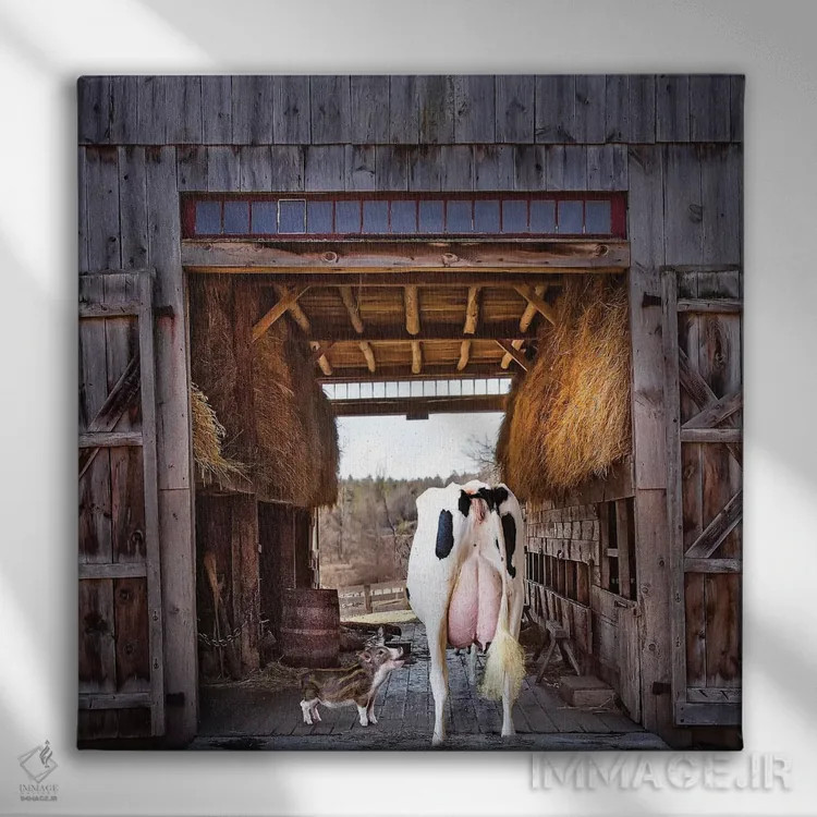 تابلو دکوراتیو دوستان انبار اثر کارن بورک - نمای روبهرو روی دیوار