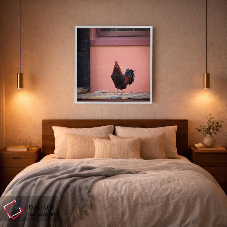 تابلو دکوراتیو پرتره خروس اثر کارن بورک - D2W