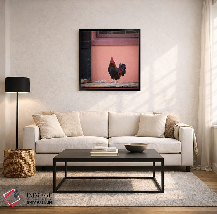 تابلو دکوراتیو پرتره خروس اثر کارن بورک - D4B