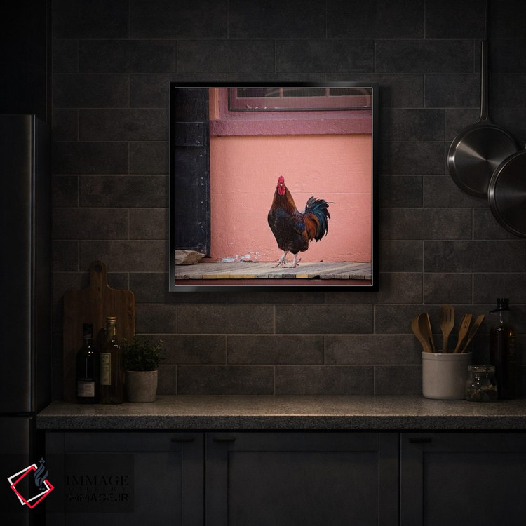 تابلو دکوراتیو پرتره خروس اثر کارن بورک - D5B