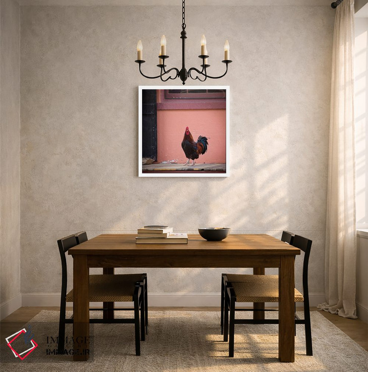 تابلو دکوراتیو پرتره خروس اثر کارن بورک - D6W