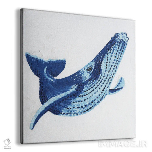تابلو دکوراتیو نهنگ جادویی اثر کلسی امبلو - نمای پرسپکتیو محصول