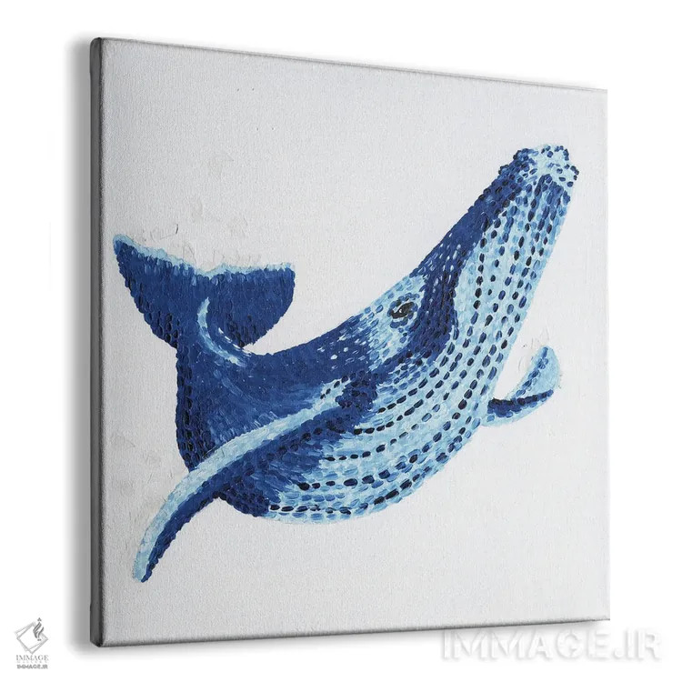 تابلو دکوراتیو نهنگ جادویی اثر کلسی امبلو - نمای پرسپکتیو محصول