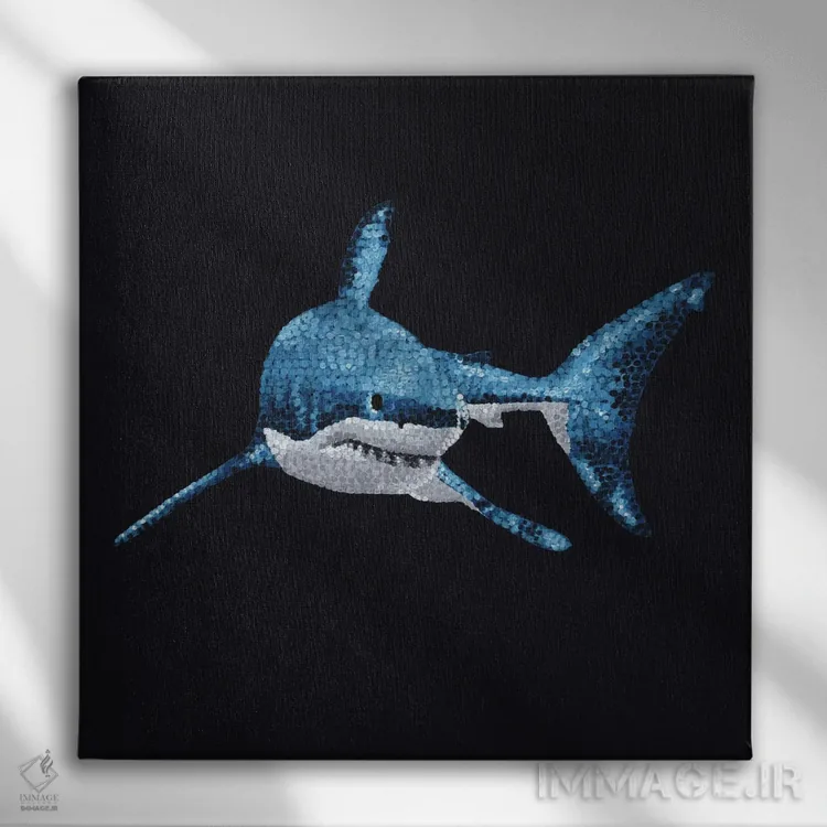 تابلو دکوراتیو اعماق اثر کلسی امبلو - نمای روبهرو روی دیوار