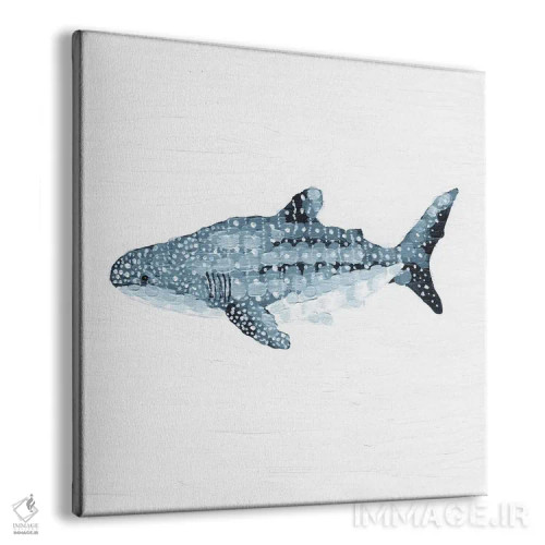 تابلو دکوراتیو کوسه نهنگ نگهبان خال دار اثر کلسی امبلو - نمای پرسپکتیو محصول