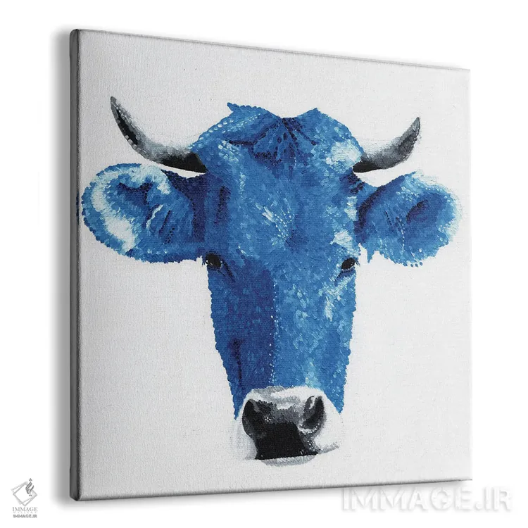 تابلو دکوراتیو گاو مقدس اثر کلسی امبلو - نمای پرسپکتیو محصول