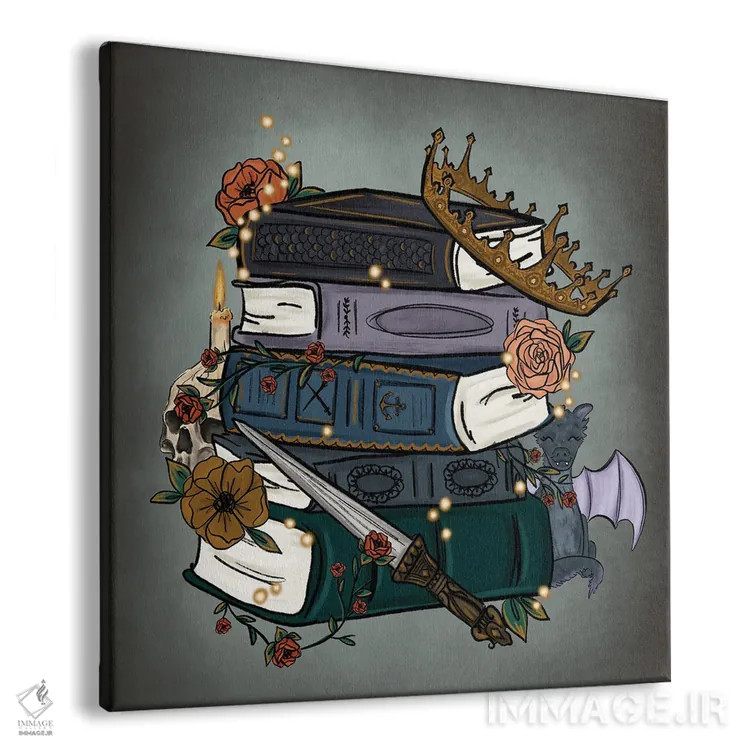 تابلو دکوراتیو داستان های فانتزی گل محور اثر کیتی برایانت - نمای پرسپکتیو محصول