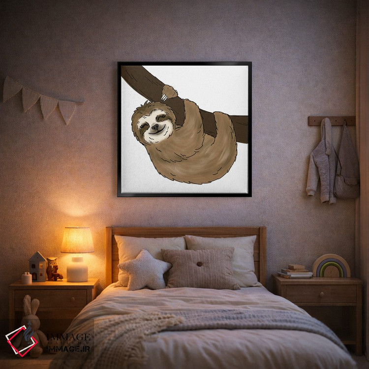 تابلو دکوراتیو تنبل درختی اثر کیتی برایانت - D2B