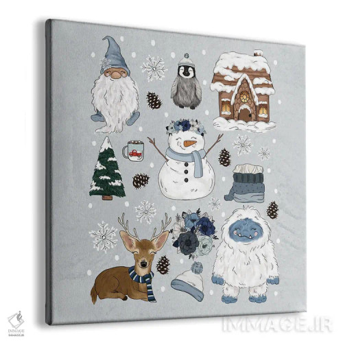 تابلو دکوراتیو احساسات یخی اثر کیتی برایانت - نمای پرسپکتیو محصول