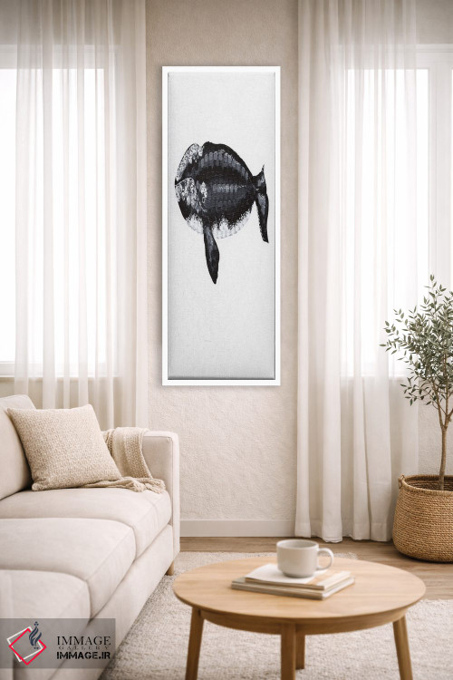 تابلو دکوراتیو نهنگ راست، آواز اعماق اثر کلسی امبلو - D2W