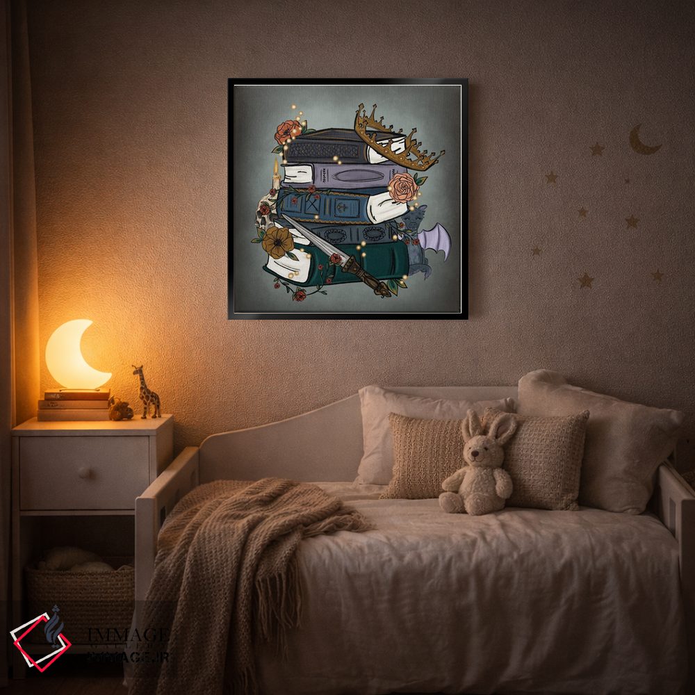 تابلو دکوراتیو داستان های فانتزی گل محور اثر کیتی برایانت - D2B