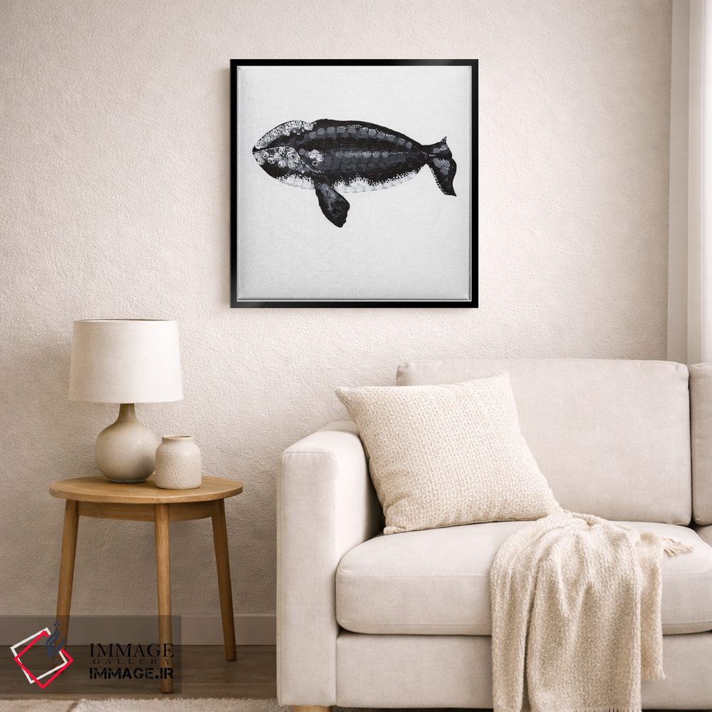 تابلو دکوراتیو نهنگ راست، آواز اعماق اثر کلسی امبلو - D6B