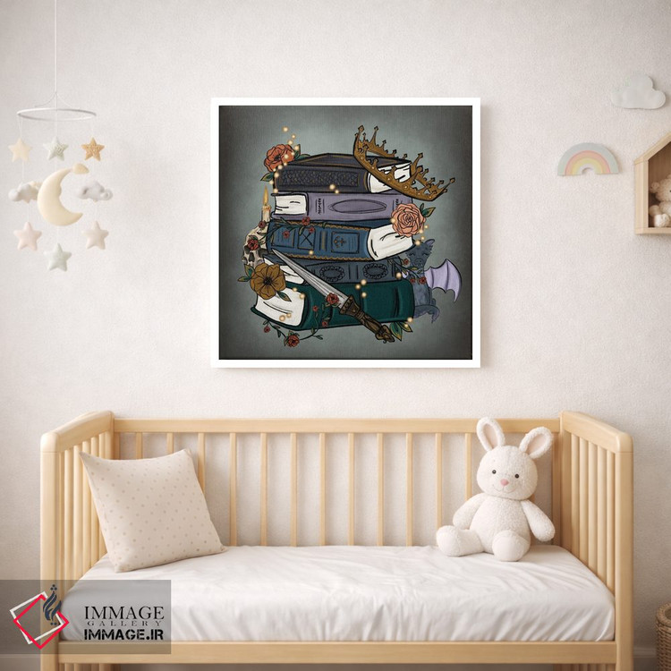 تابلو دکوراتیو داستان های فانتزی گل محور اثر کیتی برایانت - D1W