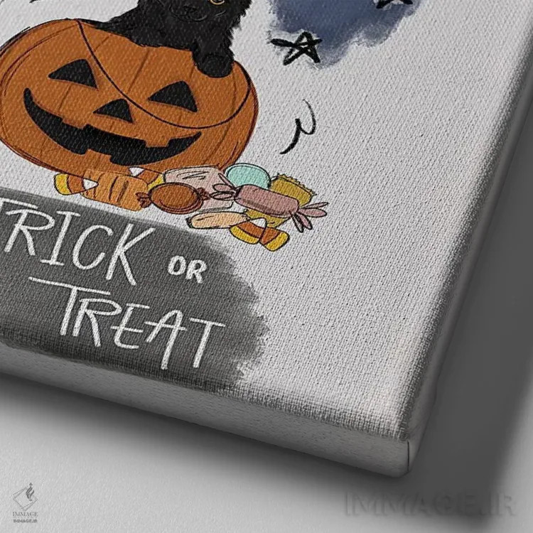 تابلو دکوراتیو احساسات ترسناک اثر کیتی برایانت - نمای نزدیک بافت بوم