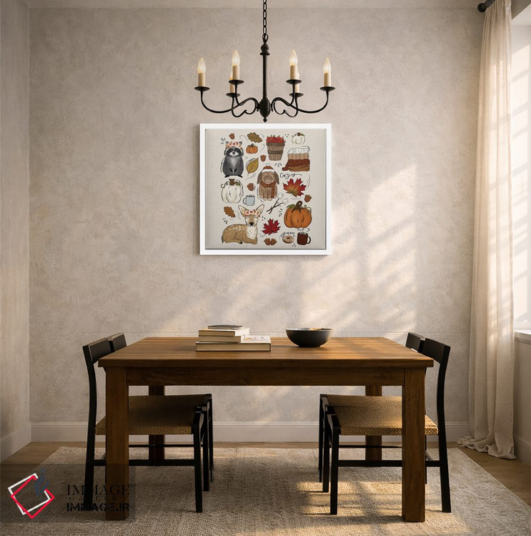 تابلو دکوراتیو حال و هوای پاییزی اثر کیتی برایانت - D3W