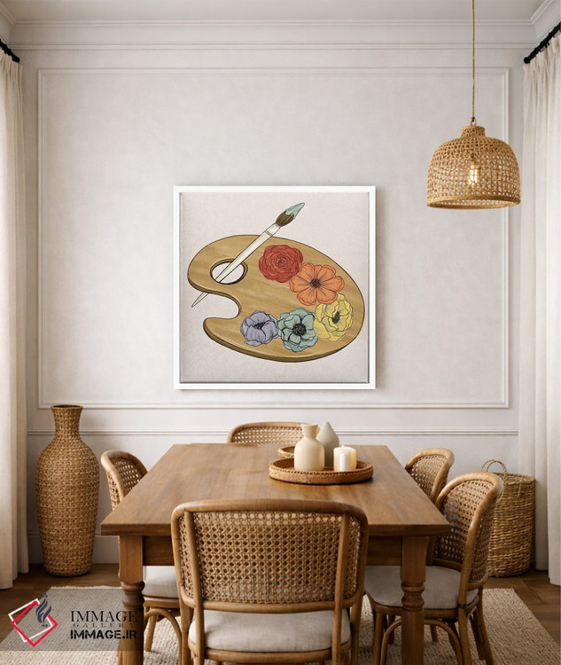 تابلو دکوراتیو پالت هنری گل دار اثر کیتی برایانت - D4W