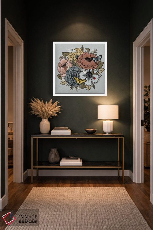 تابلو دکوراتیو دسته گل های باغ بهاری اثر کیتی برایانت - D4W