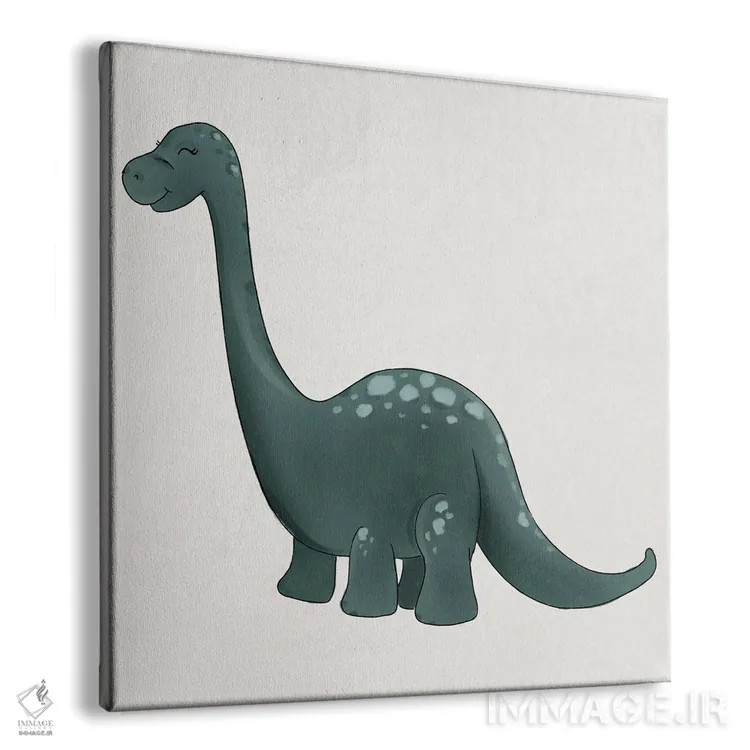 تابلو دکوراتیو برونتوسوروس اثر کیتی برایانت - نمای پرسپکتیو محصول