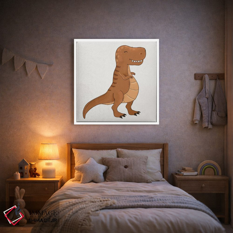 تابلو دکوراتیو تی رکس اثر کیتی برایانت - D1W
